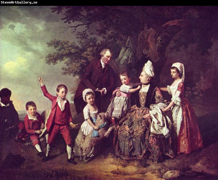 Johann Zoffany Paisaje con un grupo de familia